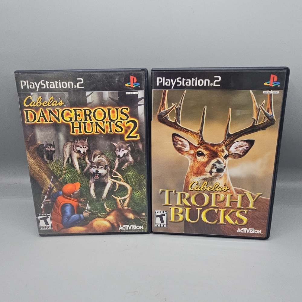 PS2 Cabela's Dangerous Hunts 2 Trophy Bucks PlayStation 2 Activision CIB